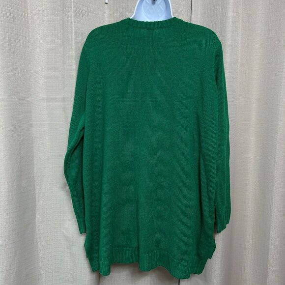 Holiday Time Pug Dog Ugly Christmas Sweater Women's size 2X 18W / 20W Sequins - Picture 2 of 10